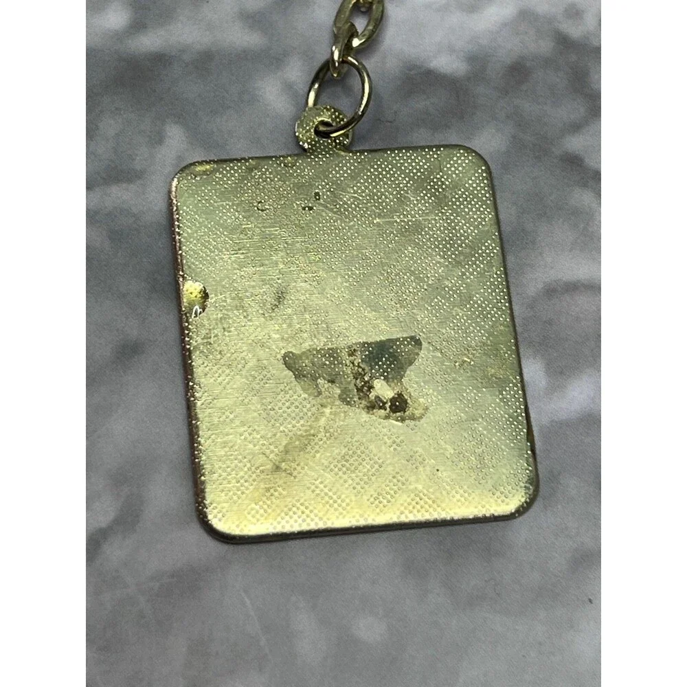 Christian Catholic Helene Guardian Angel Vintage Keychain Keyring